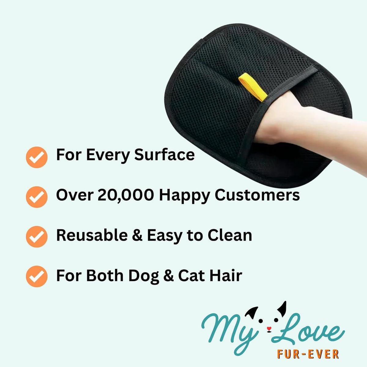 🐾 Ultimate Pet Hair & Lint Remover Mitt | Reusable Couch & Carpet Cleaner
